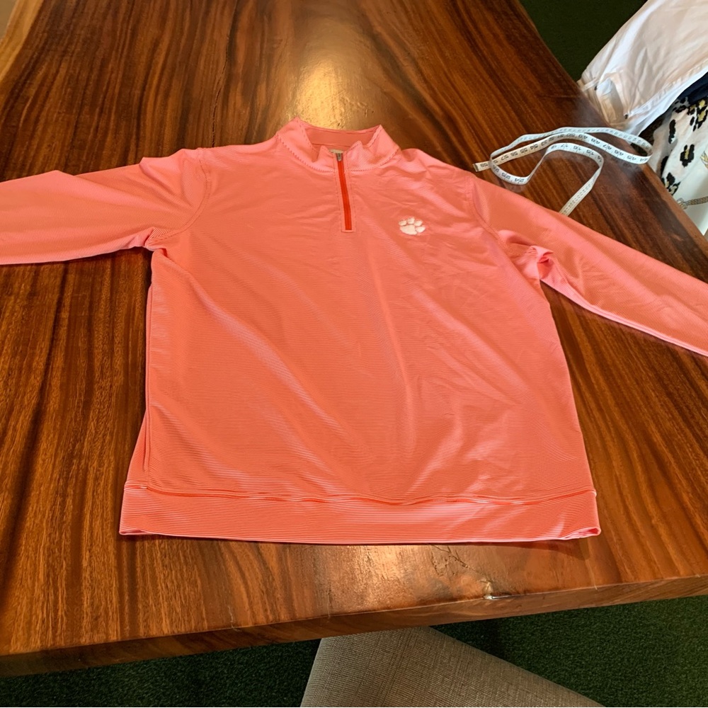 Peter Millar Quarter Zip -Clemson Embroidered